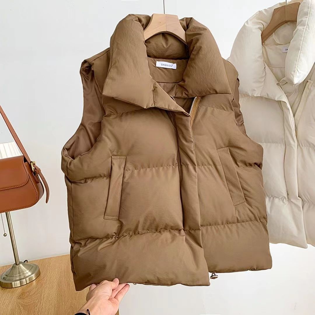 Chaleco Puffer Cropped Acolchado - Estilo Korean | ROUSSE BLACK